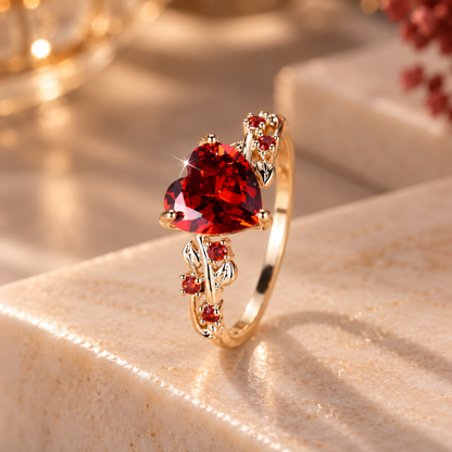 Luxe Pearl Rose Gold Heart